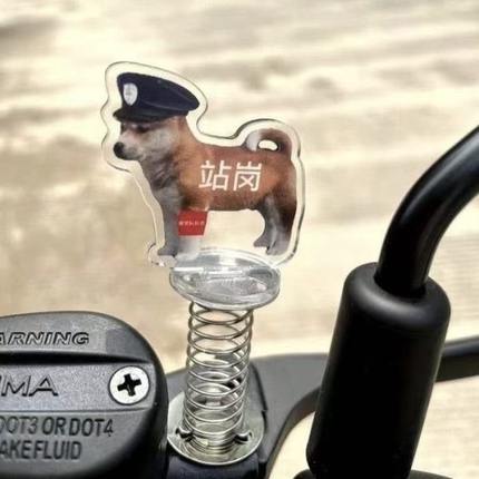 小配件电动车号九小狗岗爱玛用品大全可爱铃雅迪装饰摆件台站改造
