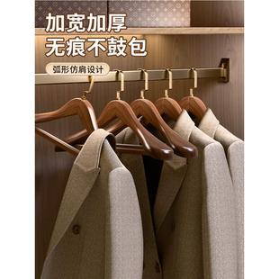 个性 店挂衣架 实木宽肩衣架家用西装 防滑木质衣撑大衣酒店服装