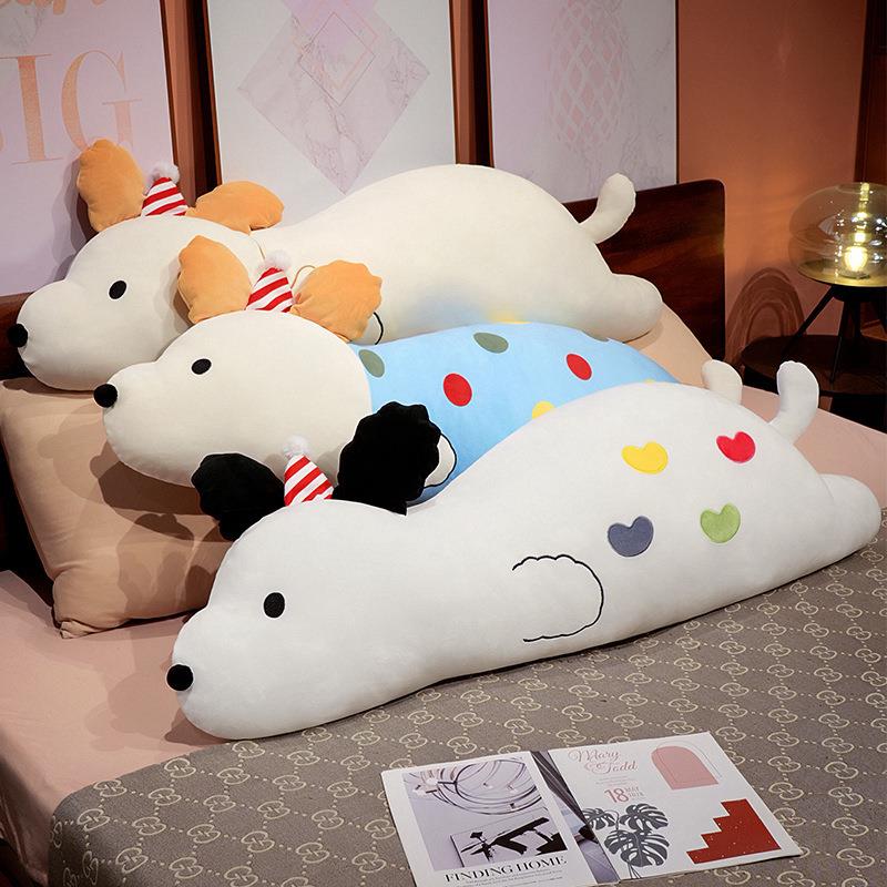 慵懒小狗可拆洗长条卡通抱枕女生睡觉夹腿侧睡靠枕靠垫男生款宿舍