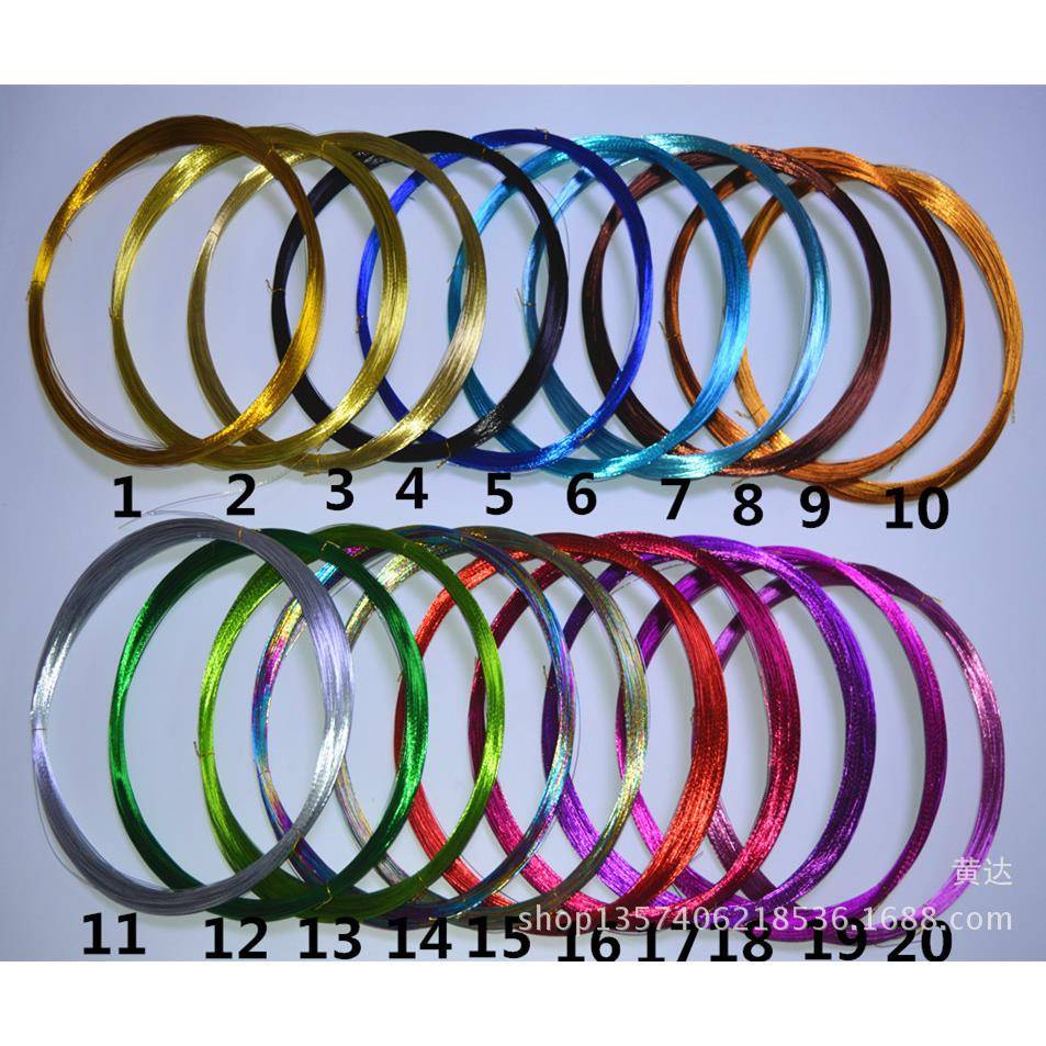 24号铁丝 丝网花材料 亮彩金银铁丝 饰品铁丝成盘 灯饰铁丝批