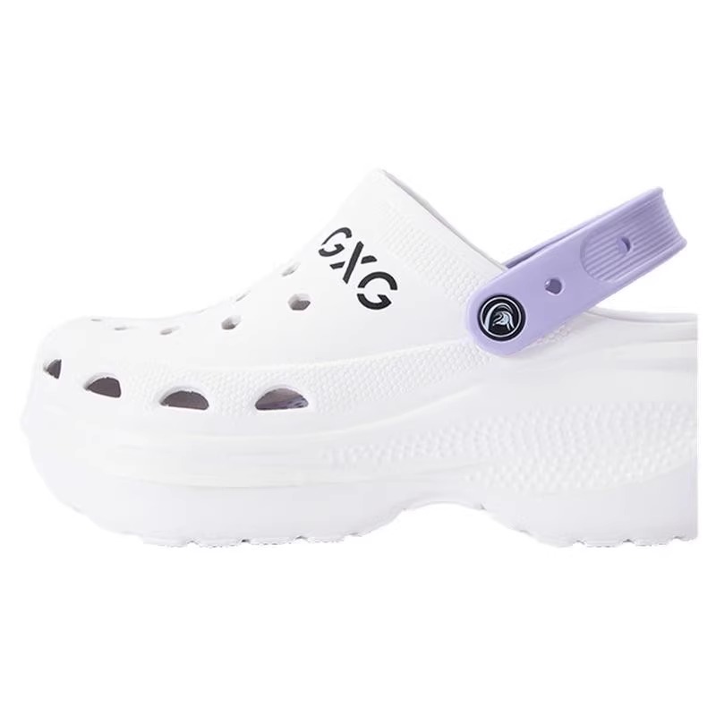 gxgkids厚底云朵洞洞鞋多巴胺