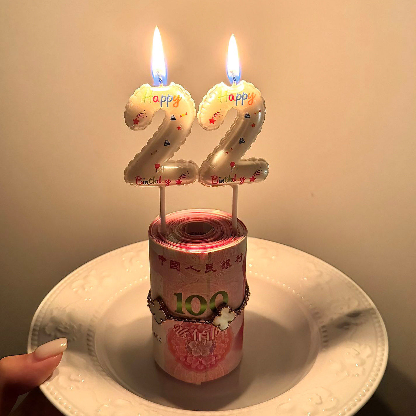 多巴胺生日蜡烛数字diy装饰立体钻许愿氛围感拍照片神器