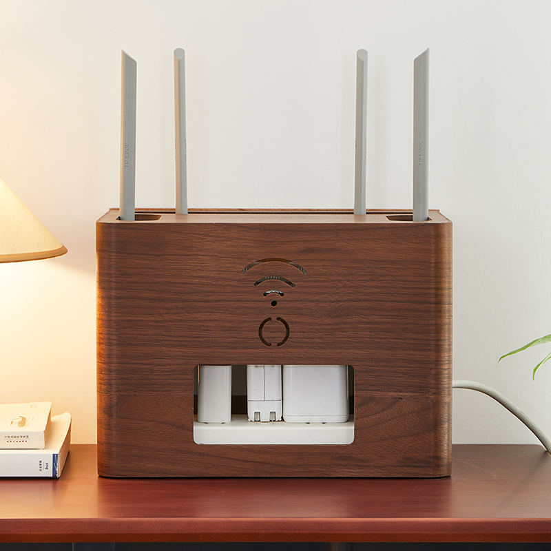 wifi路由器收纳盒大号遮挡理线架