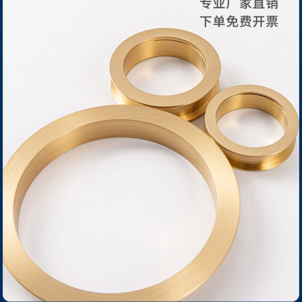 黄铜装饰圈新中式红木家具五金配件沙发椅子床纯铜装饰件轻奢铜圈