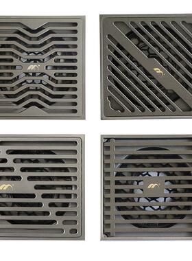 方形枪灰色单用卫生间淋浴房地漏阳台下水道室外排水防臭味下水器