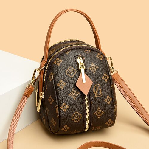 高级感真皮单肩小包包女2024新款时尚百搭女士迷你软皮斜挎手机包