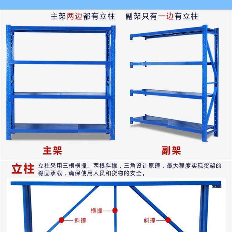 金属铁架行李箱置物架仓储货架仓库中型展示架库房商用置物架铁架