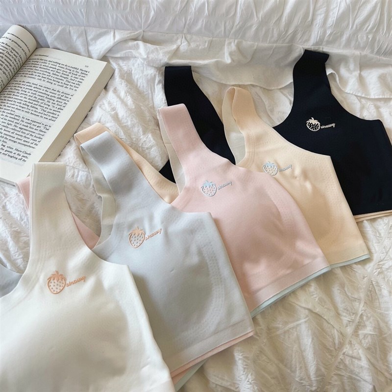 小学生初中生小女孩n青春少女一片式无痕文胸发育背心舒爽无压力