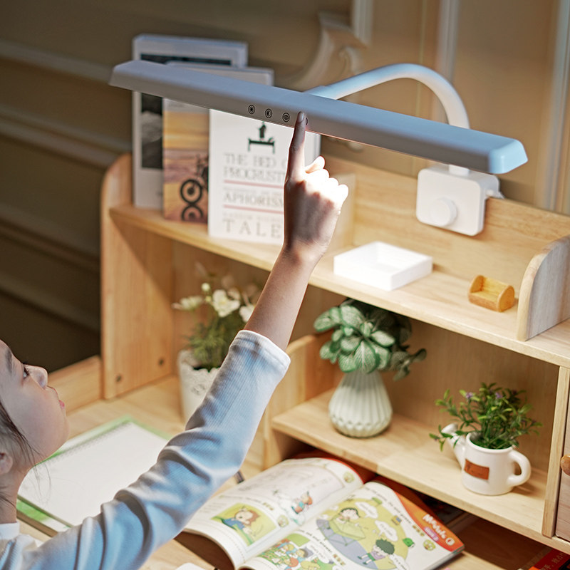夹式台灯学习专用书桌儿童护眼灯竖夹国AA级防蓝光夹子作业阅读灯