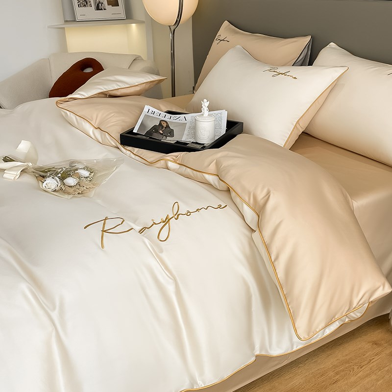 新款60支长绒棉被套单件100全棉150x200x230双人纯棉被罩220x240