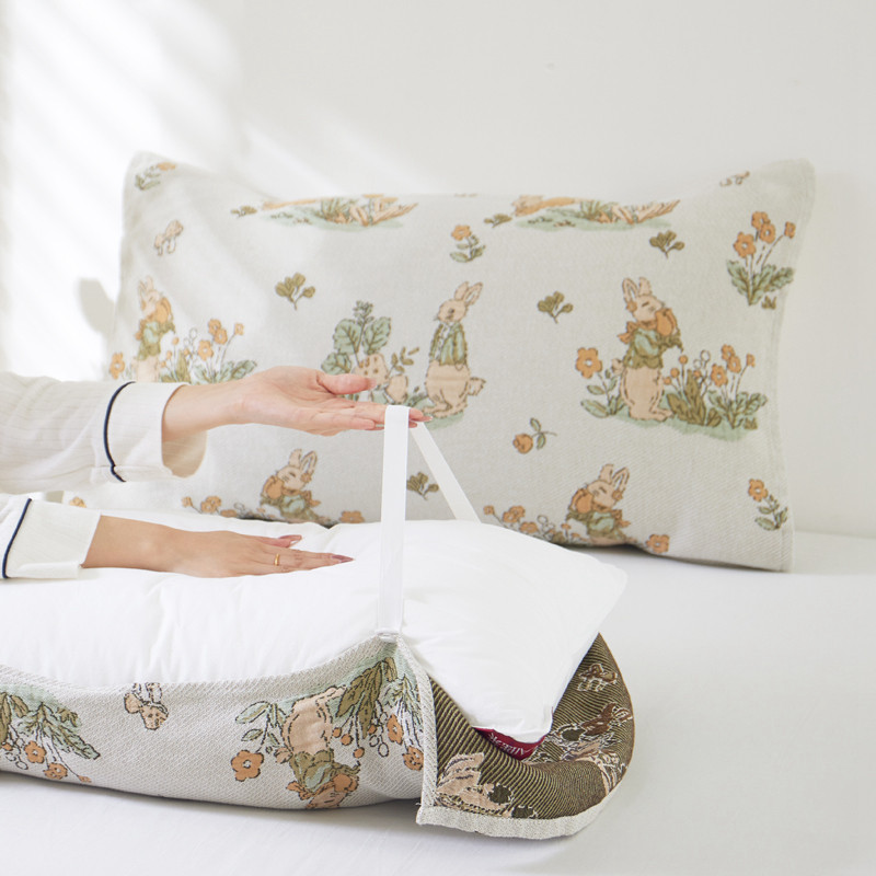 枕巾纯棉c一对装新款全棉纱布枕头巾防滑防头油枕头垫枕头套巾冬