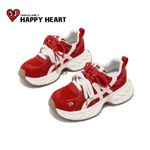 查尔斯桃心厚底运动鞋