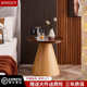 轻奢现代床头柜卧室意式 收纳柜酒店民宿床头柜 简约无抽屉边几港式
