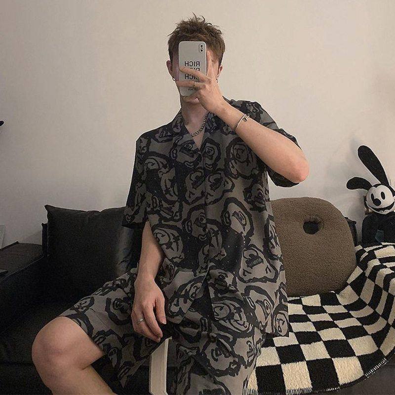 睡衣男夏季夏天薄款冰丝短袖短裤青少年学生可外穿男款家居服套装,女士内衣/男士内衣/家居服,睡衣/家居服套装,淘宝优惠券,粉丝福利购,淘宝优惠卷