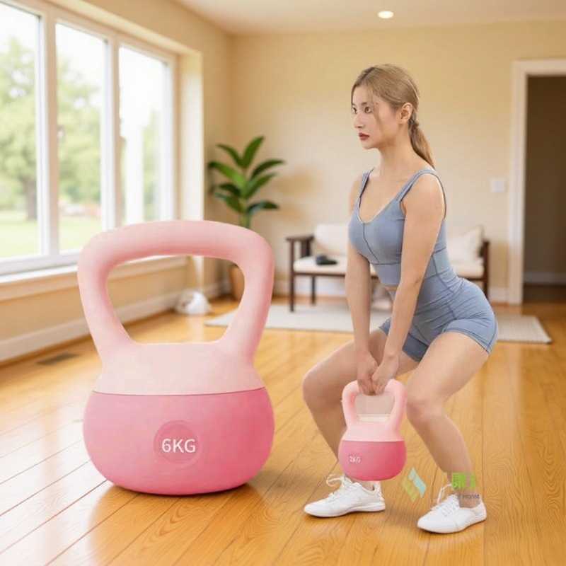 运动健身器材女士健身家用翘臀塑形深蹲减脂提壶哑玲新款软体壶铃