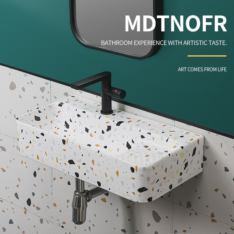 阳台洗手盆洗衣盆窄边挂墙式洗脸盆悬挂洗衣池带搓衣板壁挂洗漱池,家装主材,挂墙式洗脸盆,淘宝优惠券,粉丝福利购,淘宝优惠卷