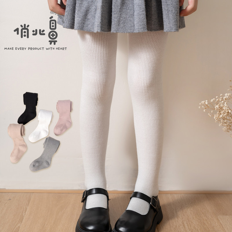 女童打底裤秋冬外穿打底袜裤秋季宝宝连脚一体儿童连裤袜春秋薄绒