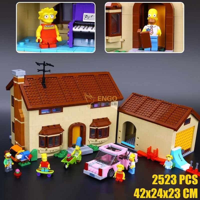 中国积木71006辛普森一家房子房屋男孩拼装成人玩具拼图拼搭16005