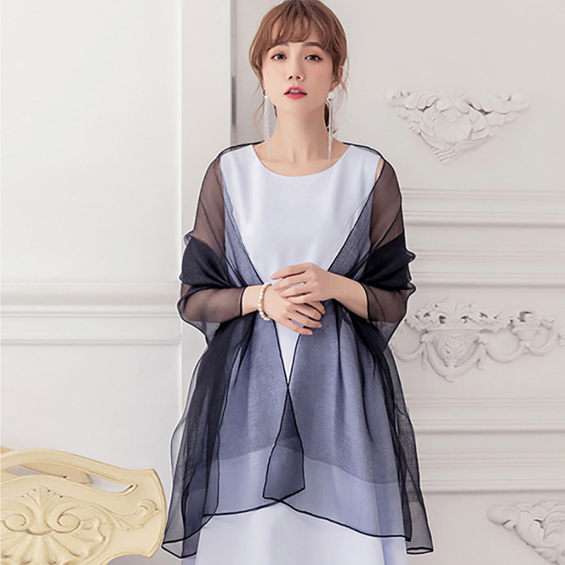 小披肩女婚纱丝巾结婚伴娘旗袍外搭秋冬薄款婚礼晚礼服围巾88180