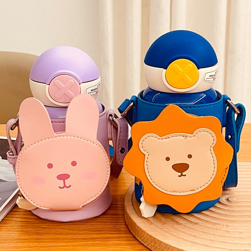 2024新款女童水杯儿童保温杯1到3岁幼儿园小学生女孩上学专用男孩