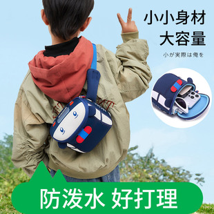 新款2023儿童斜挎包男童小包包外出小背包胸包腰包男孩时尚小包潮