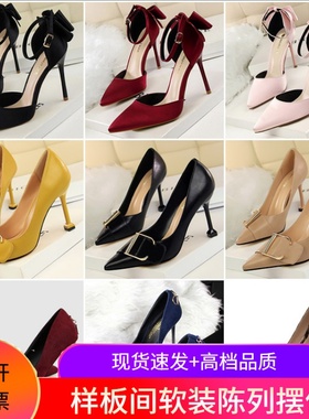 样板间定制衣柜高跟鞋摆件衣帽间衣橱装饰品鞋子拍摄道具轻奢摆件