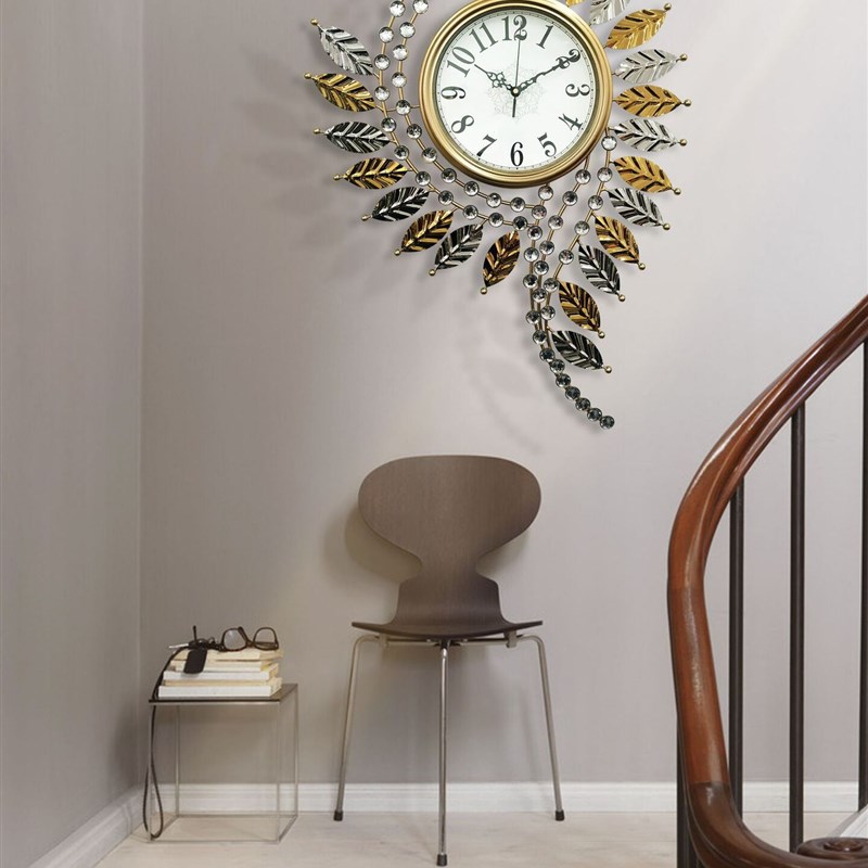 欧式轻奢艺术钟表挂钟客厅家用时尚个性创意现代简约大气静音时钟