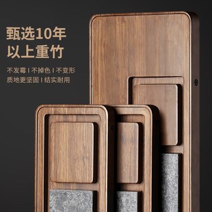 家用茶托盘x办公室客厅高档干泡台乌金石实木茶台 甄选盘2024新款