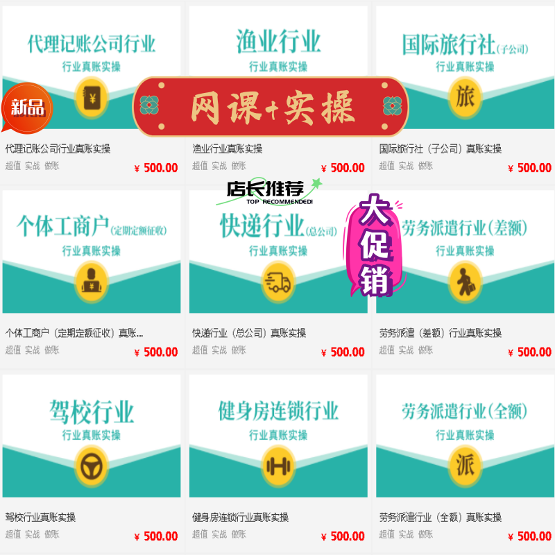 2025担保建筑设计装饰装修工商行业真账实操软件网课件学习资 料