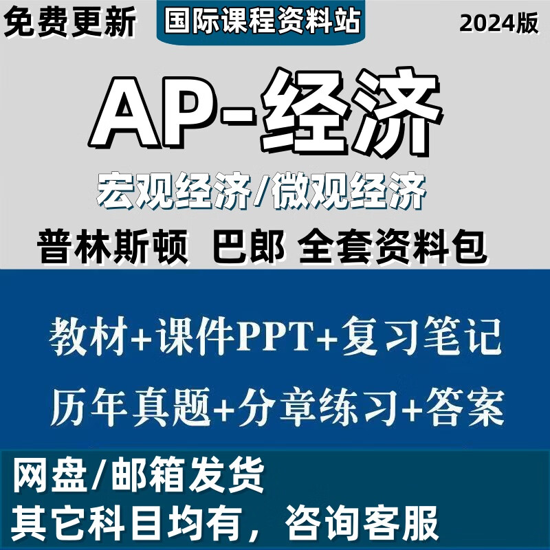 AP宏观微观经济 macro/ micro/Economics考试 历年真题 课件PPT