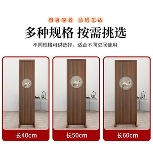 入户进门实木玄关置物架创意装 屏风隔断客厅新中式 饰简约遮挡座屏
