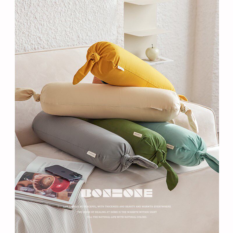 圆柱长抱枕套不含芯长条s睡觉纯棉抱枕套帆布糖果枕全棉圆柱形款