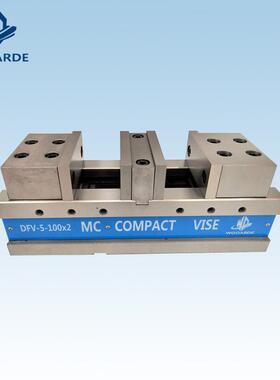 沃德5/6寸角固式双开口虎钳CNC铣床双卡口台钳MC平口钳DFV-5-80*2