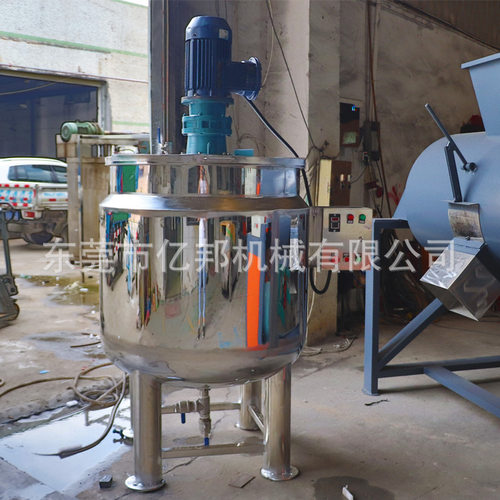 实验搅拌罐 不锈钢液体混料机 电加热胶水油漆搅拌机 500L搅拌桶