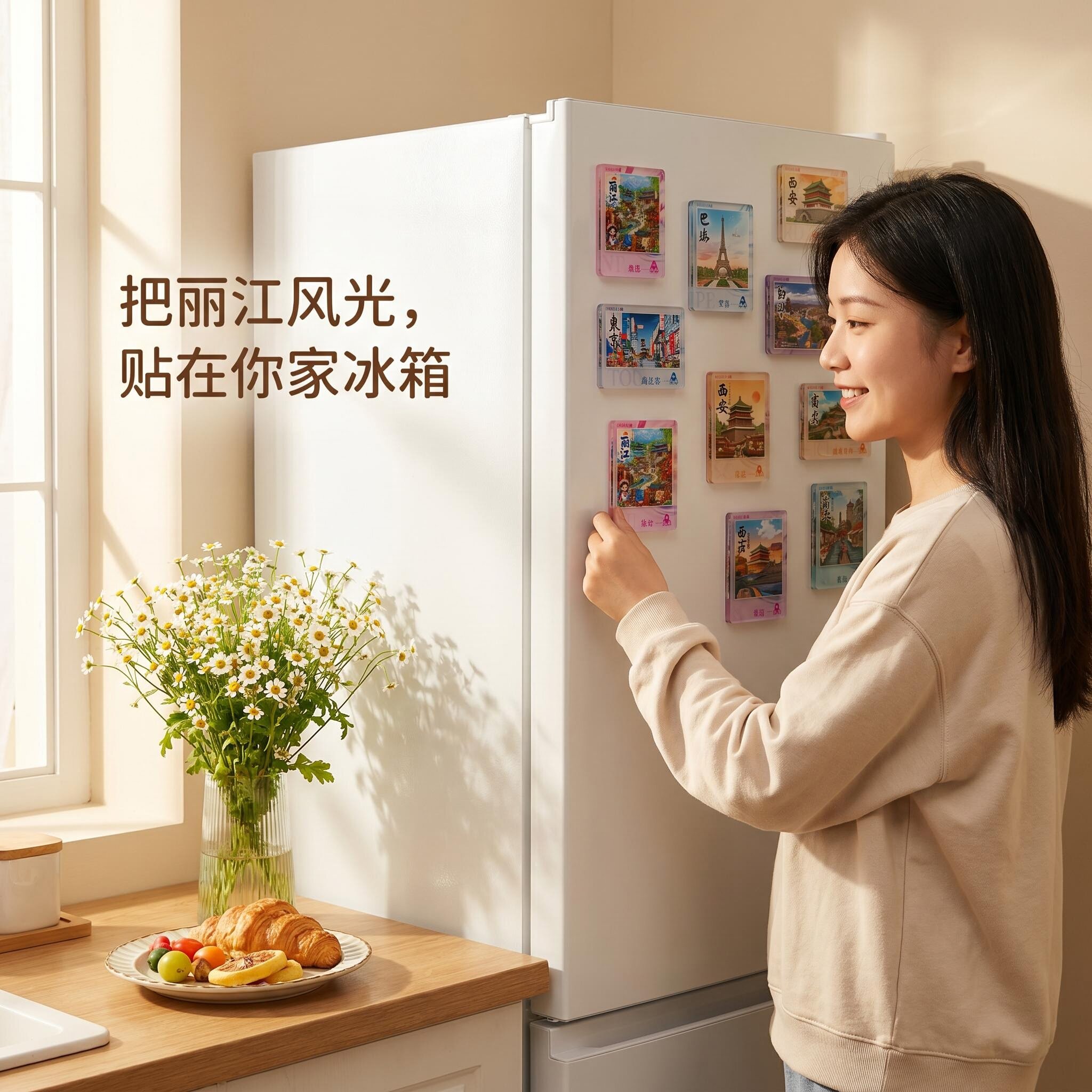 丽江风景AR相册冰箱贴