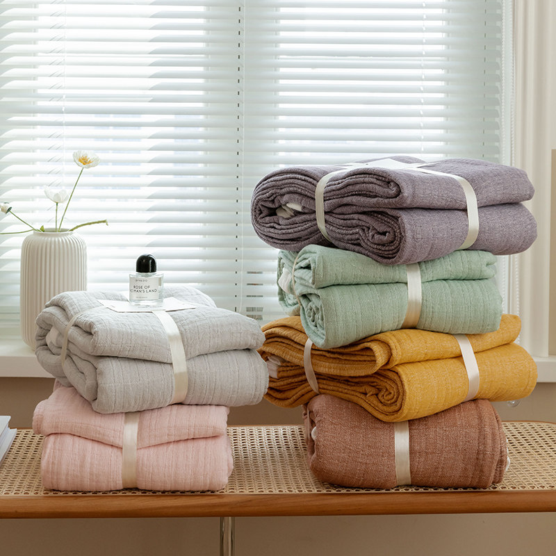 A类全棉纱布盖毯毛n巾被纯色毛巾毯夏凉被空调被沙发午睡薄毯,床上用品,休闲毯/毛毯/绒毯,淘宝优惠券,粉丝福利购,淘宝优惠卷