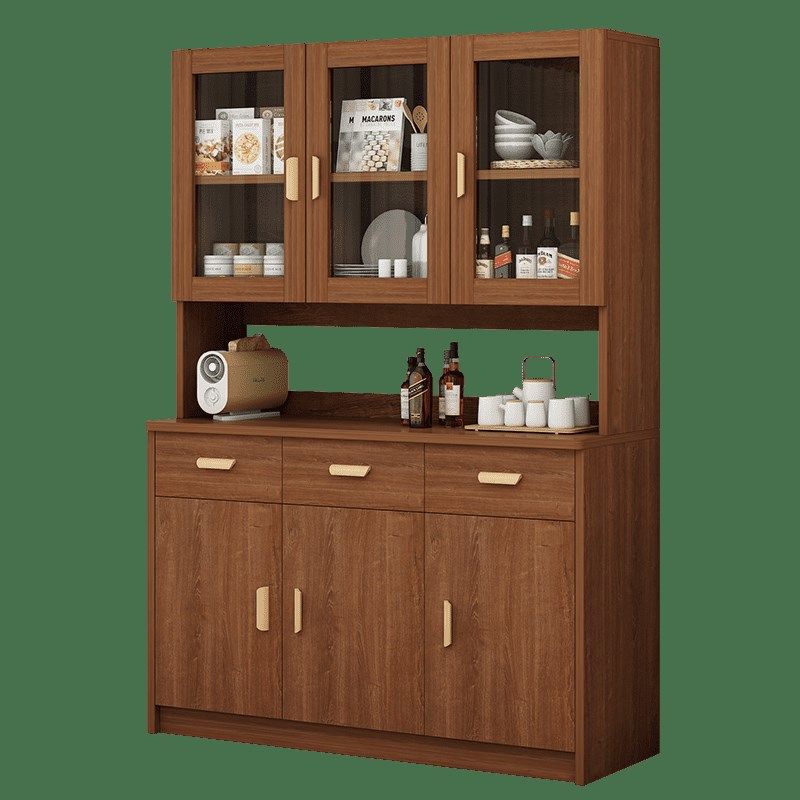 餐边柜新中式酒柜客厅玻璃碗橱柜储物置物实木腿现代简Z约茶水柜,商业/办公家具,餐柜,淘宝优惠券,粉丝福利购,淘宝优惠卷