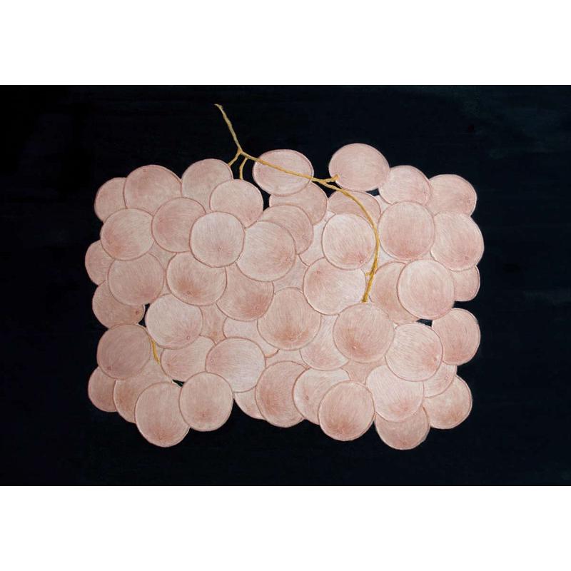 客琴房玄关卧室葡萄粉色古t风钢挂画房儿童 装饰画艺术法式中餐厅图片
