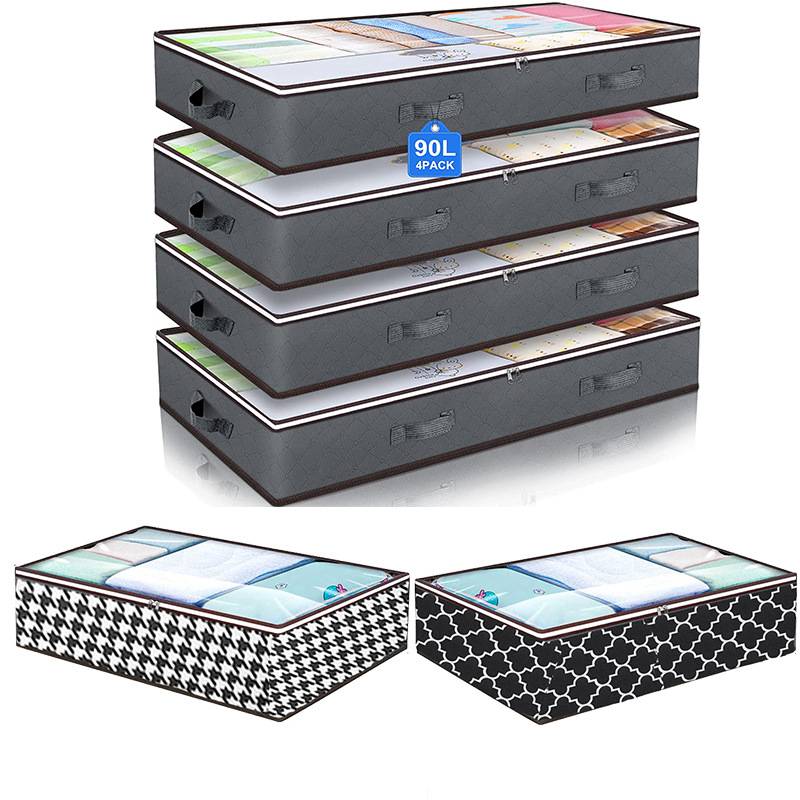 衣物收纳棉被袋 床底无纺布整理袋 居家布艺衣服被子防尘罩收纳盒