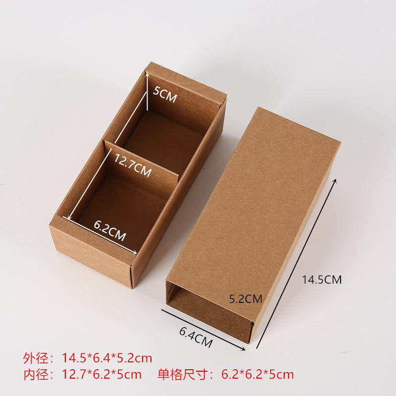 2/4/6格/粒个装牛皮纸盒月饼盒绿豆酥饼干烘焙包装抽屉式盒子定