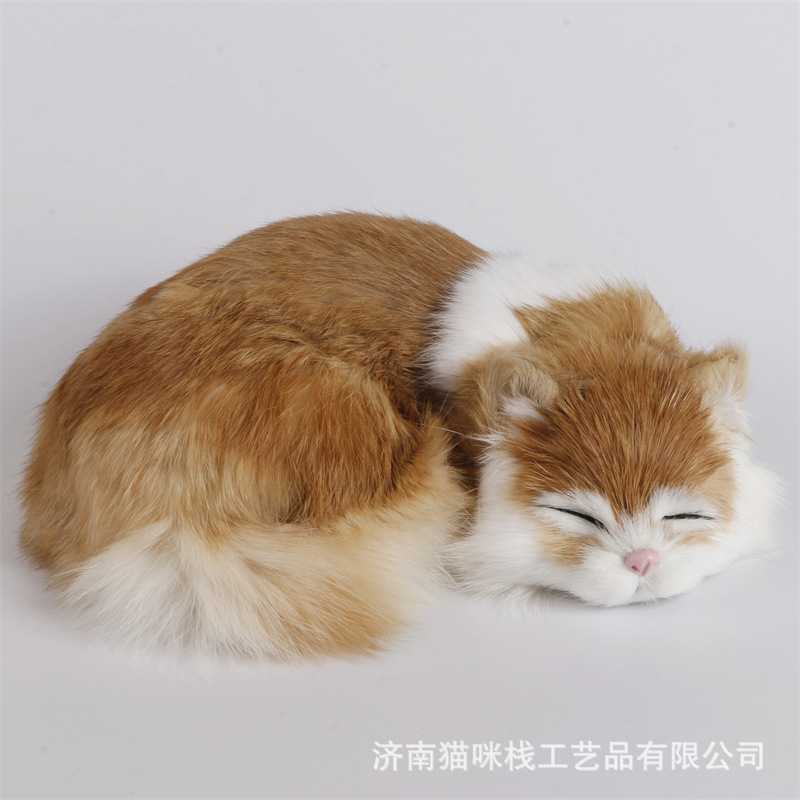 仿真猫咪动物模型桌面摆件摄影道具室内软装装饰园艺布景