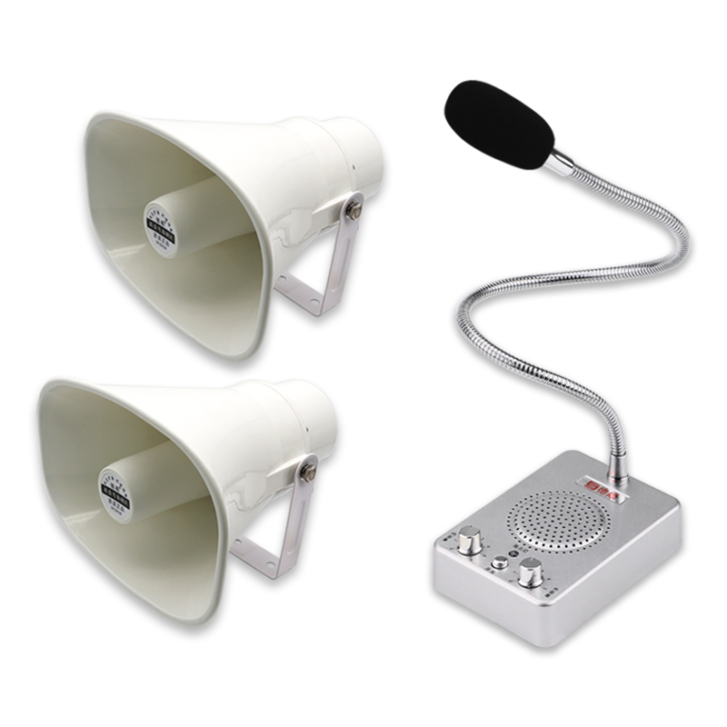 扩音喊话器 一拖多饭厅厨房学校饭店喇叭音箱柜T台工厂车间扬声器