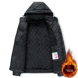 冬季冲锋衣男加绒加厚防水防风男士外套防寒保暖夹克一体户外棉服