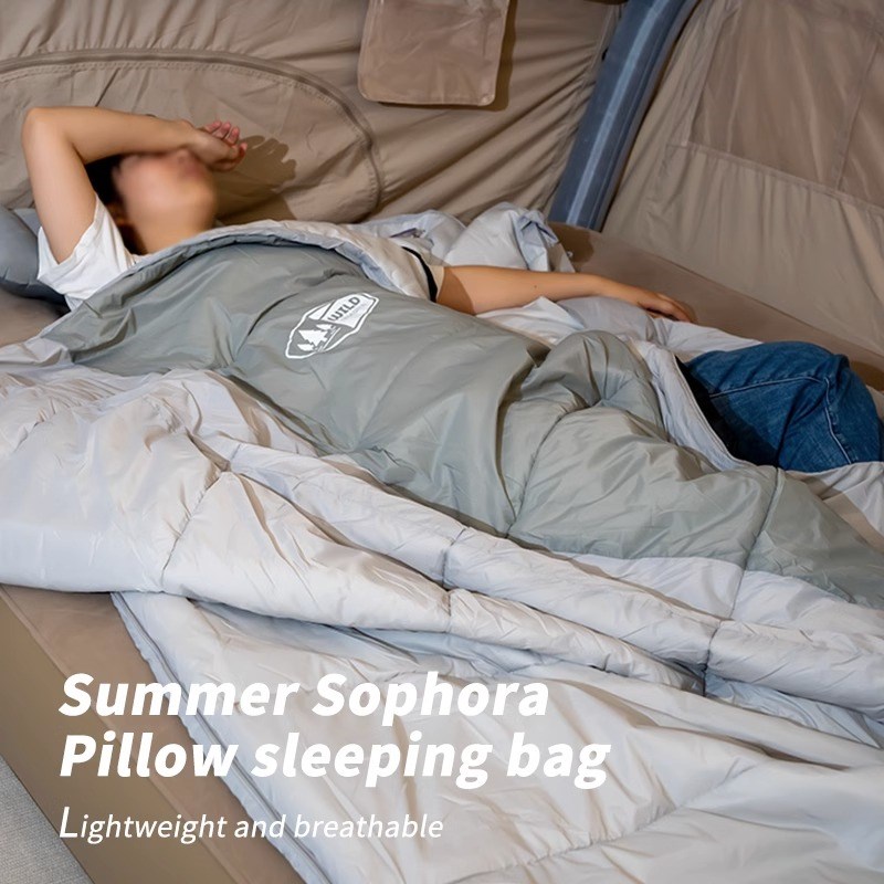 德国睡袋户外露营夏季轻薄款空调被成人旅行便携式防泼水单人被子