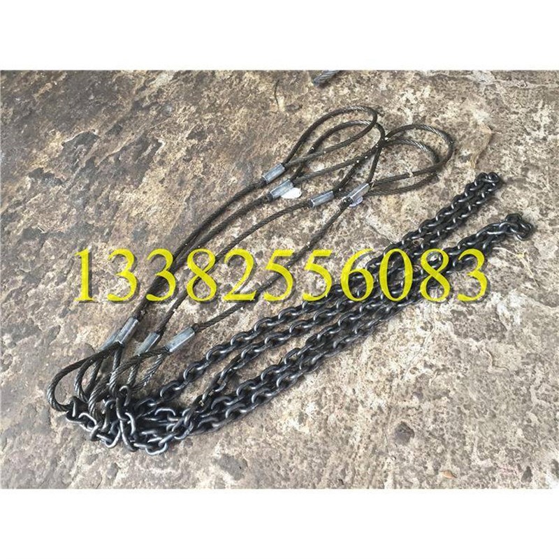 可订制起重链条吊j具吊链铁链挂钩吊环吊索具四腿成套链条吊钩2T3