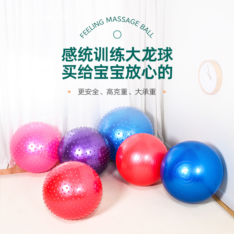 感统前庭训练器材大龙球儿童健身家用体能运动按摩触觉球早教玩具
