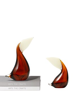 现代艺术玻璃小鸟儿童房客厅电视柜工艺品软装高级感摆设