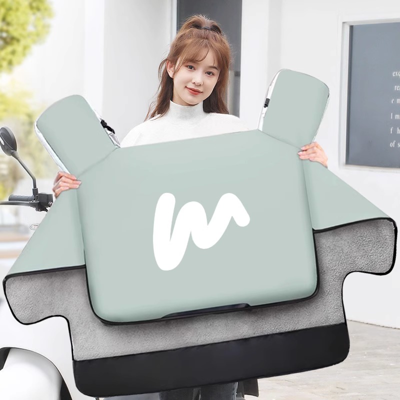 电动车挡风被冬i季加绒加厚电摩托车防风罩四季通用春秋新款防水