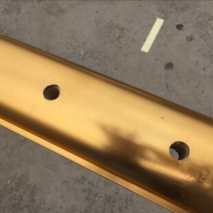 捷全顺椭圆杆停车杆金色小区门口栏杆门卫升降杆大门挡车杆