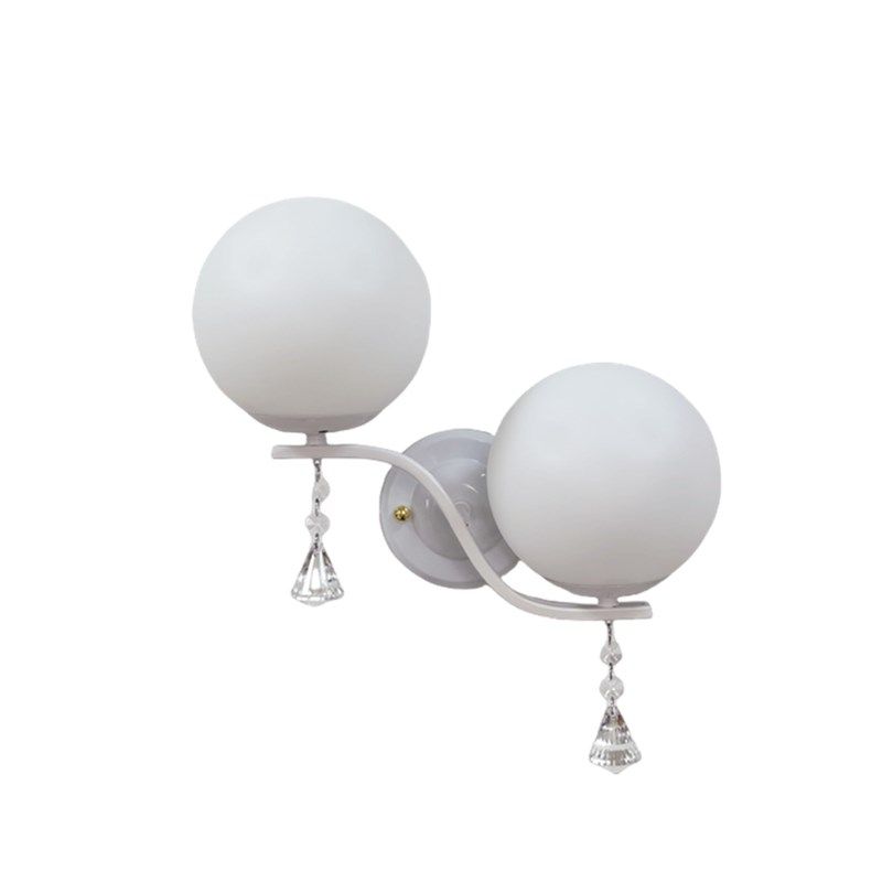 奶油风白色墙壁灯法式卧室床头灯遥控调光ld头客厅楼梯灯,家装灯饰光源,壁灯,淘宝优惠券,粉丝福利购,淘宝优惠卷